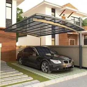 铝合金车棚别墅庭院家用轿车挡雨棚户外防晒汽车棚车库门口遮阳篷