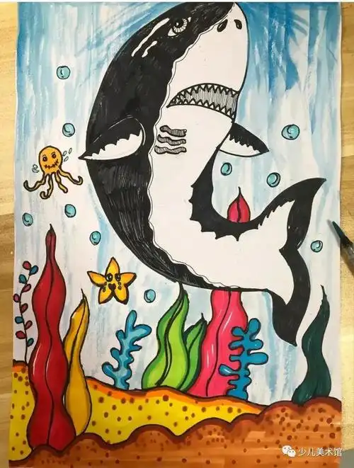 幼儿优秀作品笔绘画简单一等奖春天中班大班大班笔画幼儿绘画作品作品