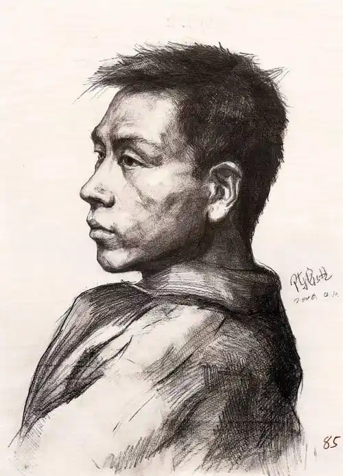 123幅 央美附中留校人像素描集