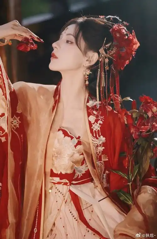 生而如诗##国风##摄影##国风大典##张予曦红衣古装美到我失语