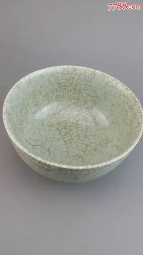开片素面大碗瓷器编0098