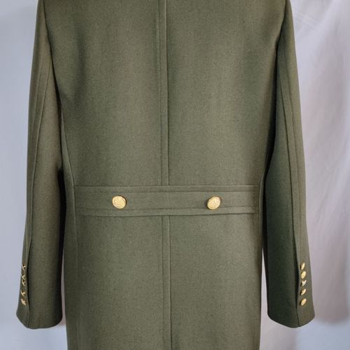 冬季军大衣男毛呢大衣定制加厚加棉款个人冷库专用老兵老款军绿色大衣