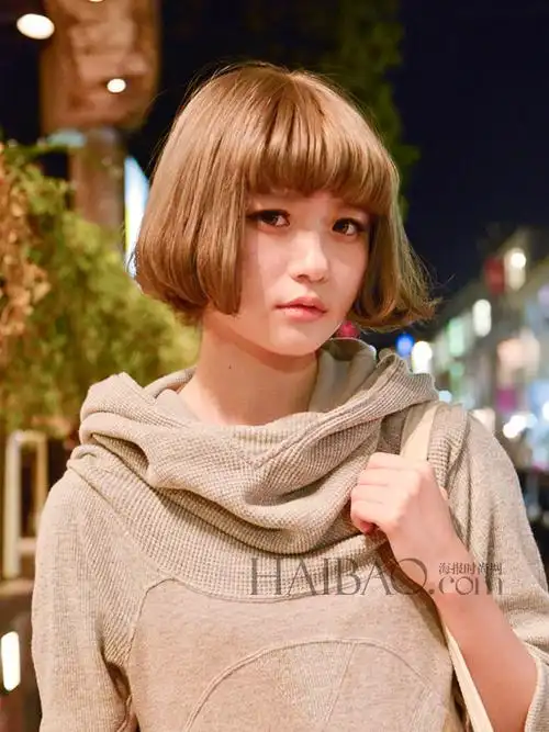 日本街拍发型播报:东京街头街拍波波头合辑