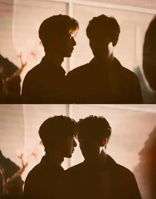 粉丝给肖战王一博p的合影,网友:史上最帅cp!_俩人_意境_光影