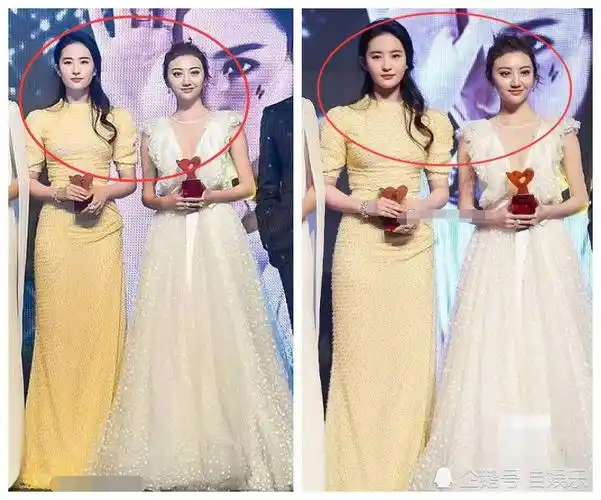 167景甜和170刘亦菲同框,脸蛋相当,站起来后终于分出胜负