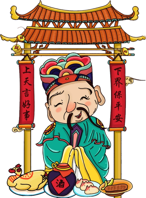 灶王爷儿童简笔画