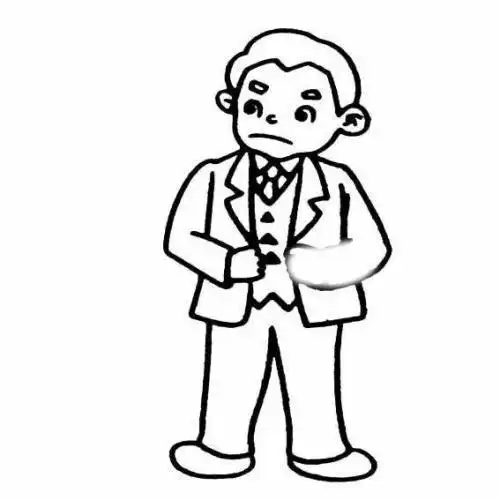 简笔画爸爸头像