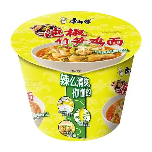 康师傅泡椒竹笋鸡面桶115g