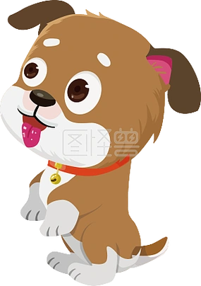 视频动画ai角色卡通可爱小狗讨好卖萌