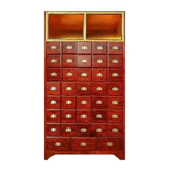 实木中药柜经济型原木大容量药店草药柜仿古木制百子柜中药橱 1.