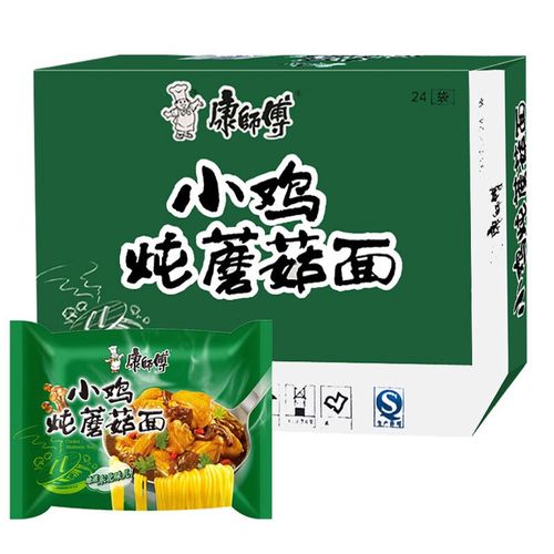 康师傅方便面经典小鸡炖蘑菇面24袋整箱装东北味泡面速食 24袋【小鸡