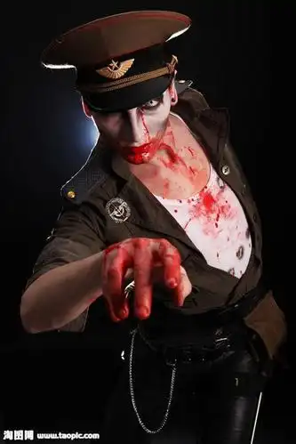 穿军装的僵尸图片