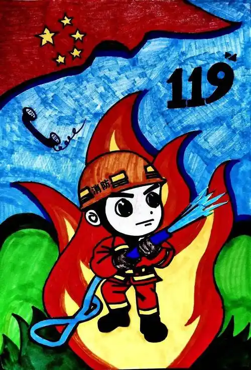 重视生产消防安全 杜绝三合一消防隐患绘画作品展播⑦ | 原来浴小