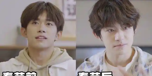 脸颊上的肉也变多了,虽然长胖了,但易烊千玺的体重也才120斤,这个体重