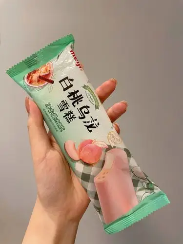 明治白桃乌龙雪糕|90版"茶香遇果粒"