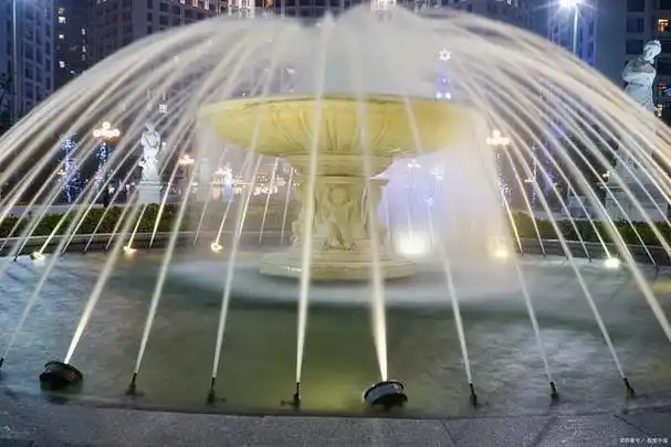 公园池塘音乐喷泉 办公楼前喷泉设计安装