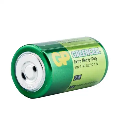 gp超霸2号电池中号r14二号15v碳性批发普通干电池