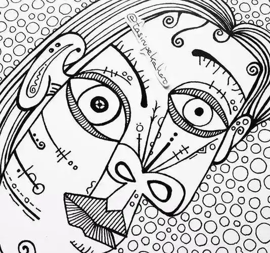 黑白线描下的世界名画,居然这么好看!