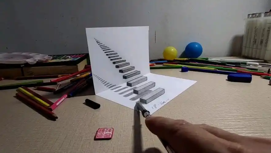 教你画简笔3d立体图学会画就这么简单