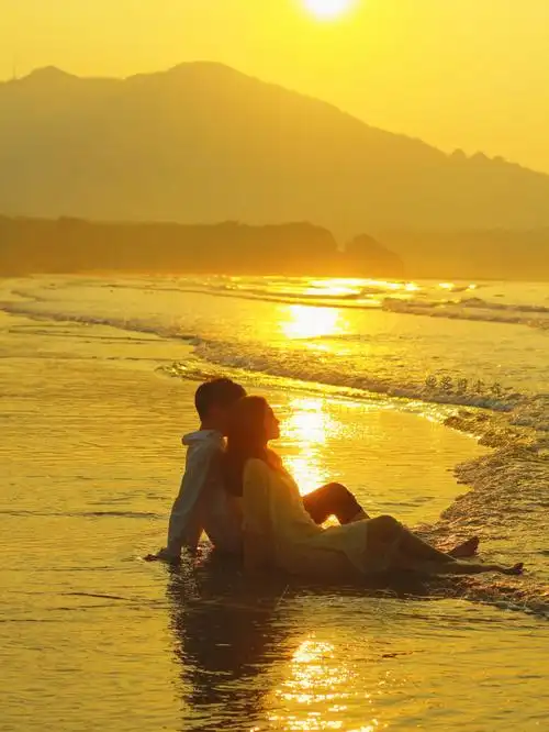 青岛海边情侣写真09你就是温柔本身78