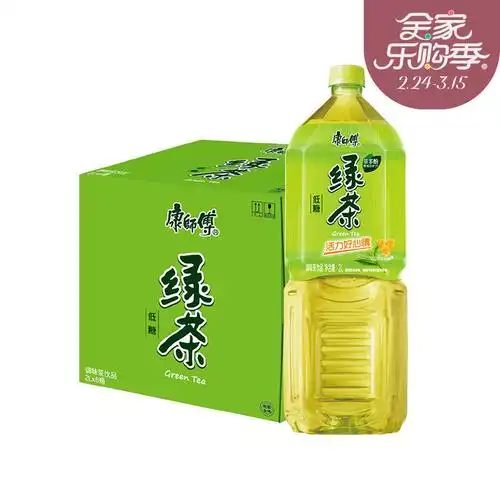 【中国康师傅饮料图片】康师傅康师傅绿茶2l*6蜂蜜茉莉味低糖瓶装茶饮