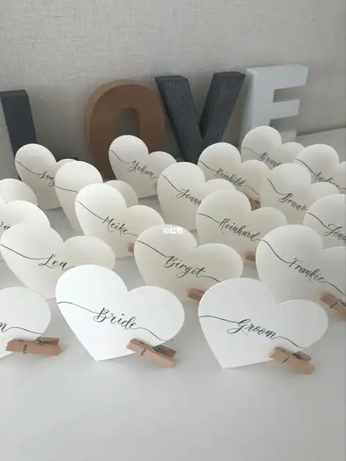 98手写名字卡片|满满的爱心 95_书法_派对_新加坡自由行热门攻略