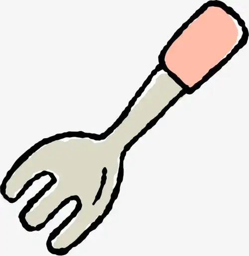 餐饮手绘卡通叉子