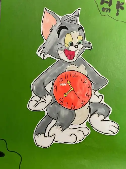 二年级创意时钟画