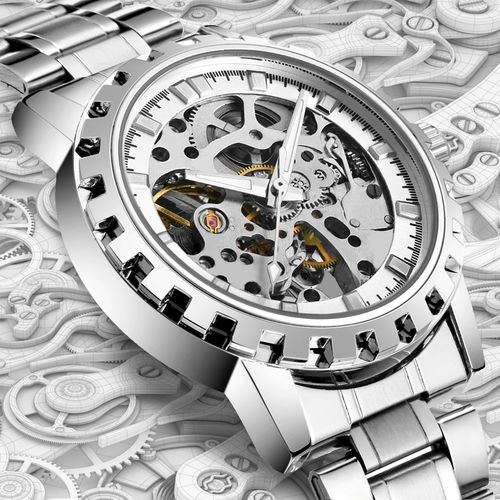 品牌正品透明镂空全自动机械表男女防水夜光韩版潮流情侣手表