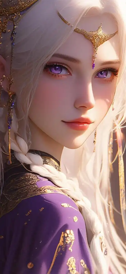 古风白发美女动漫壁纸#壁纸