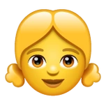 女孩emoji素材一 160x160像素