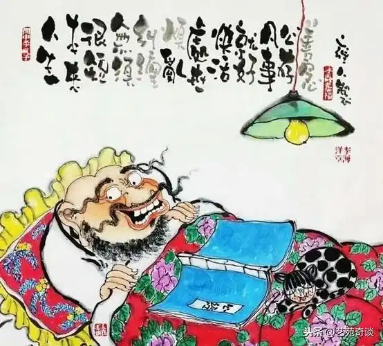 他画天师骑摩托降妖除魔,作品妙趣横生,太好玩了|李海洋|画家|国画