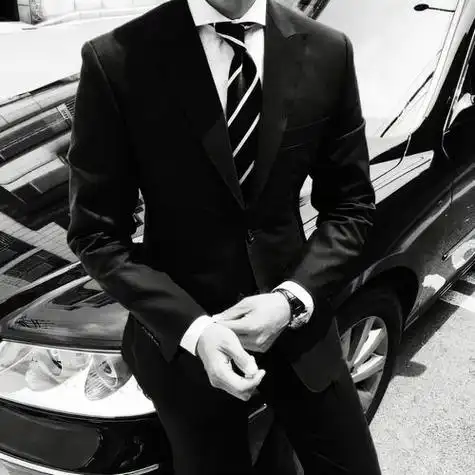 老气双排扣男人型男钮扣纽扣李现真领带头像刘亦菲身边人男生外套