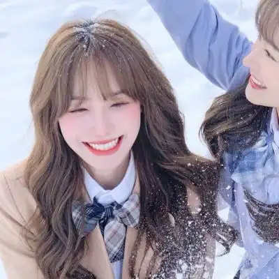 顾柒颖ins一对两张清新闺蜜头像