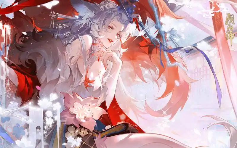 【阴阳师-极地域鬼王】三味书屋90300并分流程,本真三尾狐 泷夜叉姬