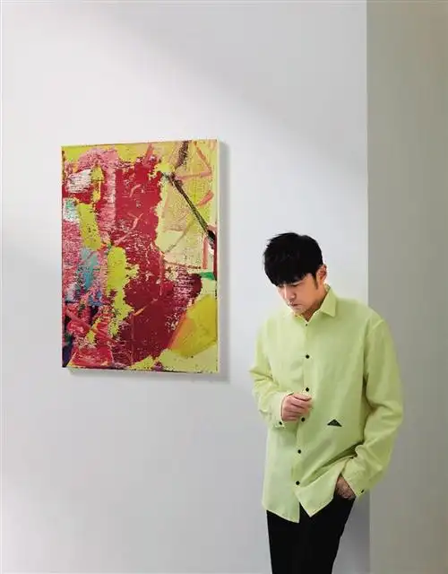 周杰伦与格哈德·里希特《抽象画》.