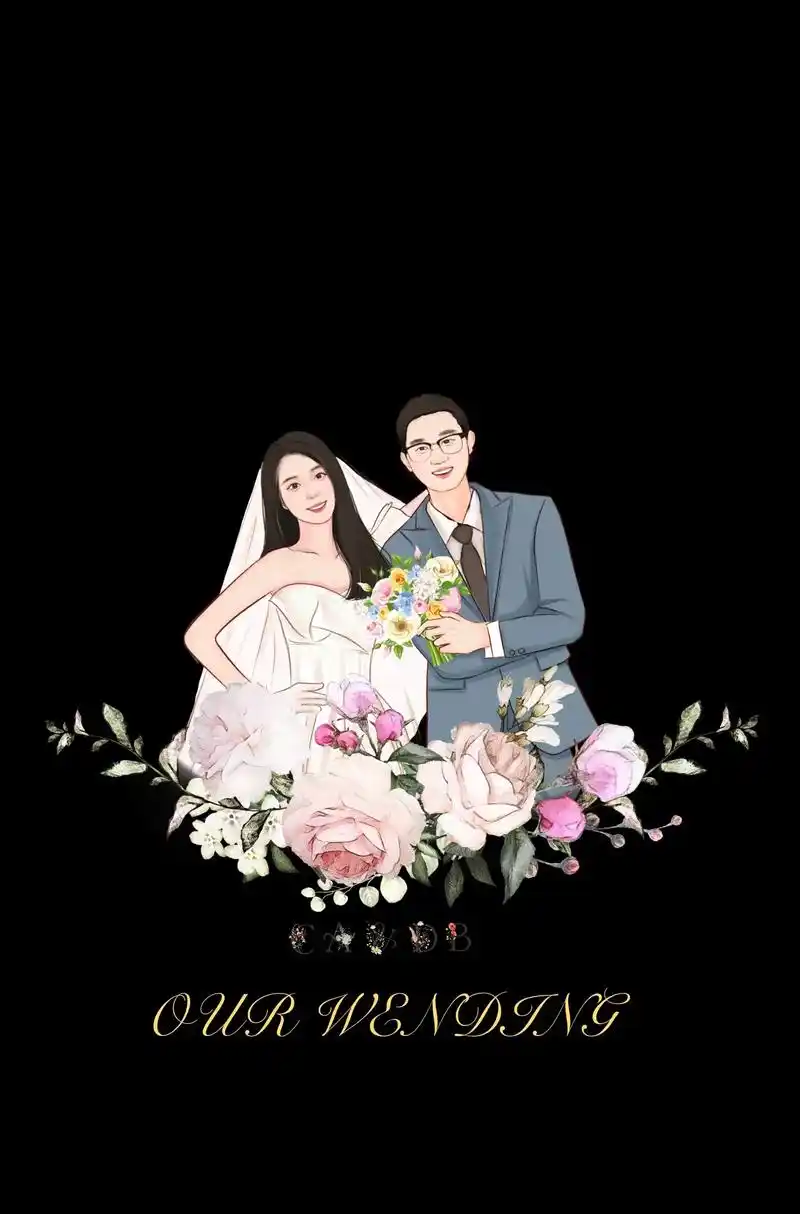 婚纱照手绘|婚礼插画|婚礼请柬手绘.关于手绘图的用处! 1 - 抖音