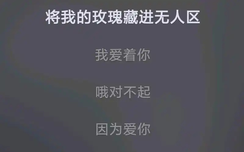 [无人区玫瑰]病态的,优美的歌曲