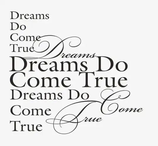 文字排版英文 实现梦想