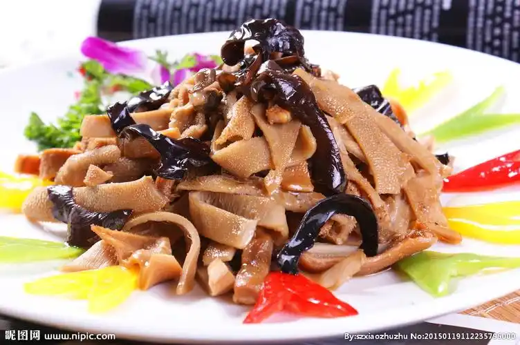 京葱爆羊肚图片