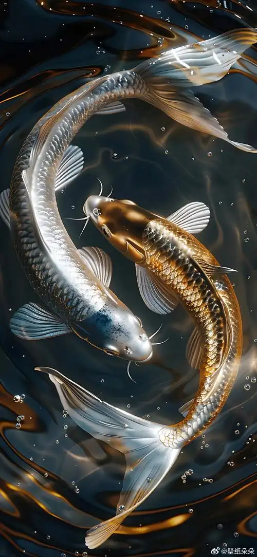 如鱼得水~ 吸金旋涡招财锦鲤壁纸