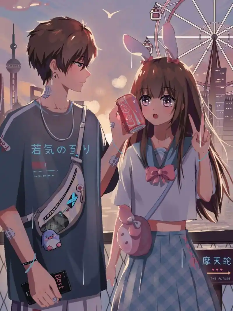 二次元漫画情侣壁纸