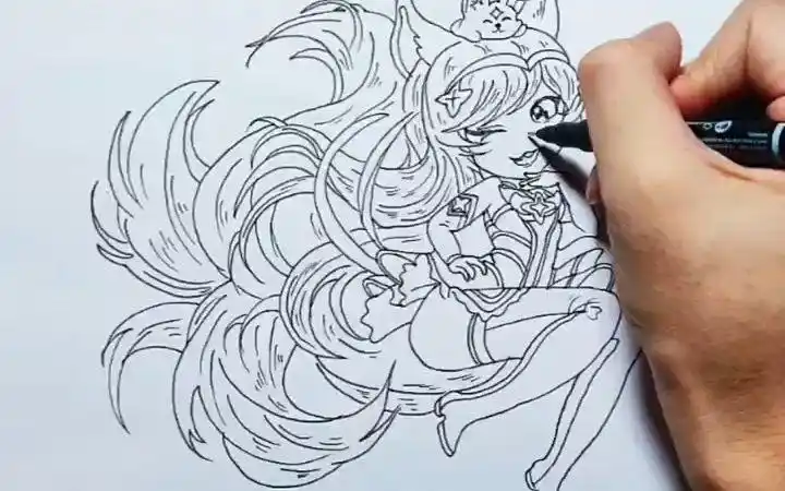 比赛画胡列娜_哔哩哔哩_bilibili