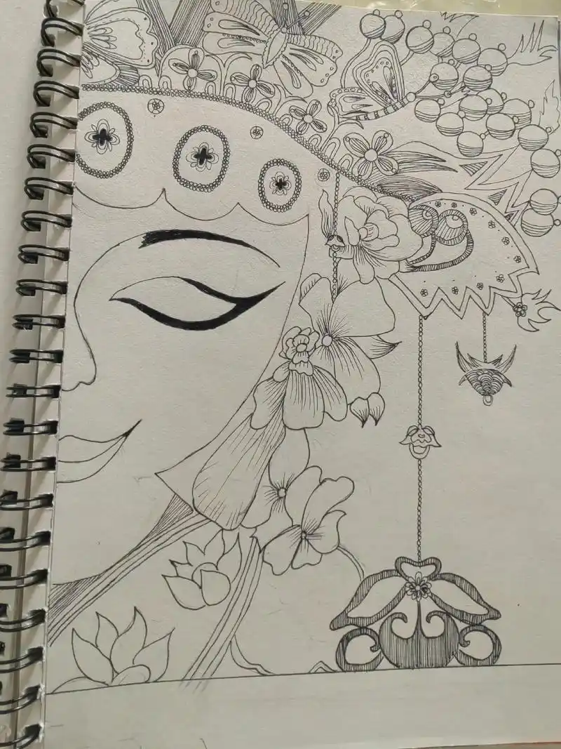 画画 #古风  - 抖音