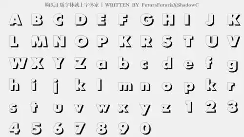 futurafuturisxshadowc免费字体下载 - 英文字体免费下载尽在字体家