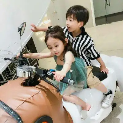 萌娃小孩情侣头像一对高清好看的萌娃情侣头像小孩子一对