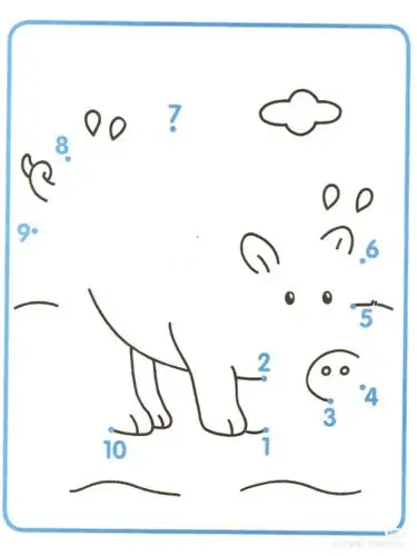 1-10数字连线绘画