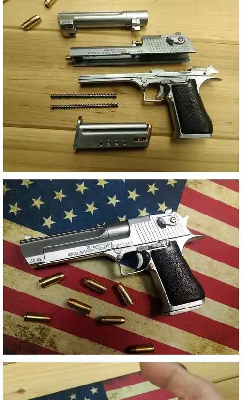 05合金帝国m92a1模型金属可拆卸抛壳不可发射玩具枪 磨砂黑 标配(6发