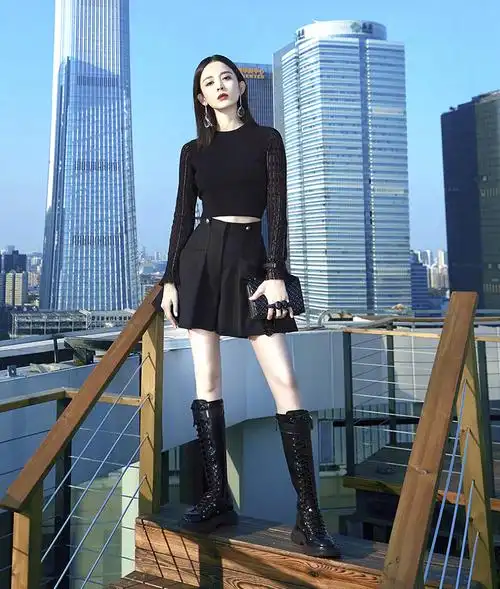 【轻奢潮流丨品质严选】杨幂同款马丁靴女靴子长筒靴2020网红新款长靴
