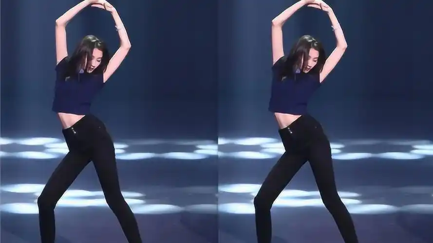 关晓彤"跳舞照"被疯传,当胳膊拉伸的那一刻,这身材简直a爆了